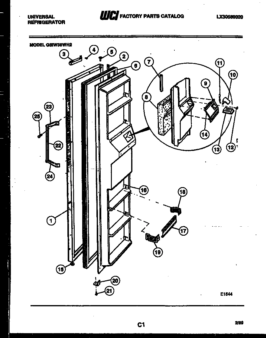 FREEZER DOOR PARTS