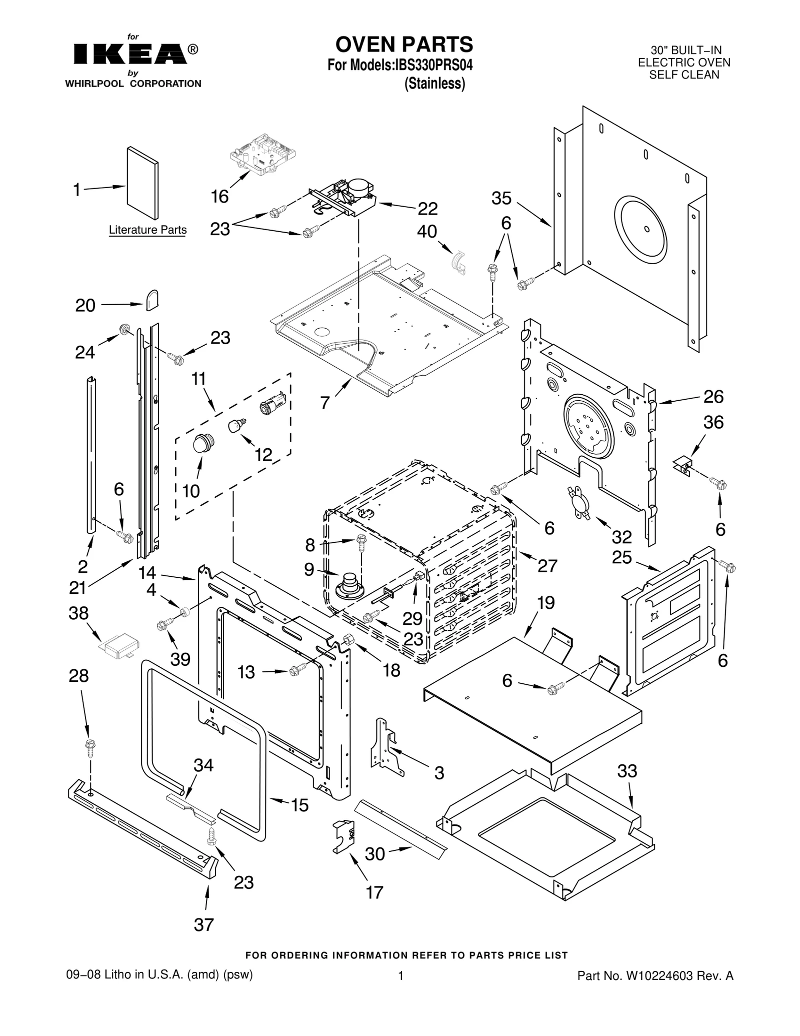 OVEN PARTS