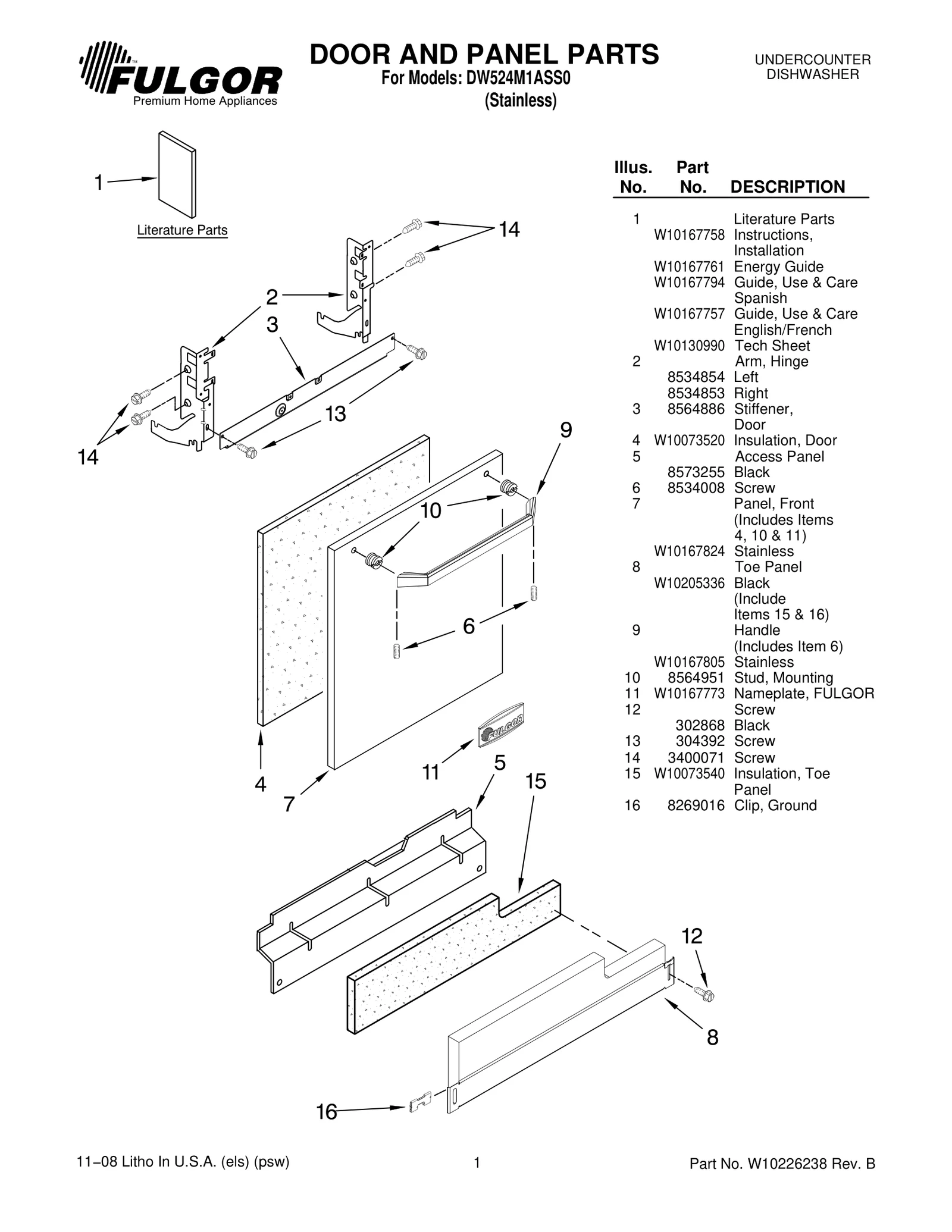 DOOR AND PANEL PARTS