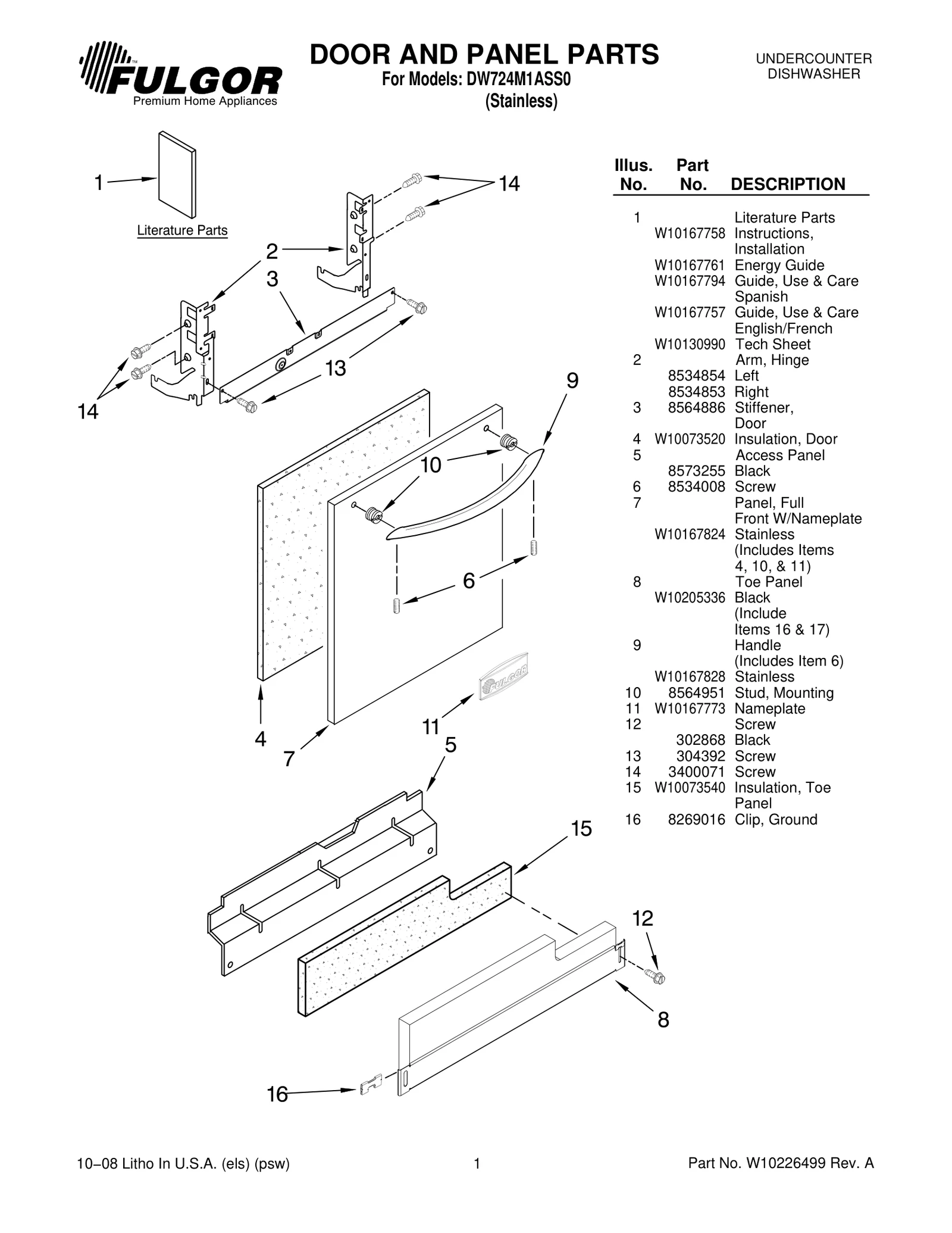 DOOR AND PANEL PARTS