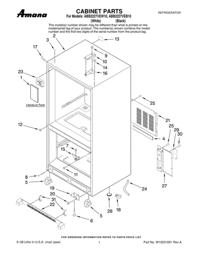 CABINET PARTS