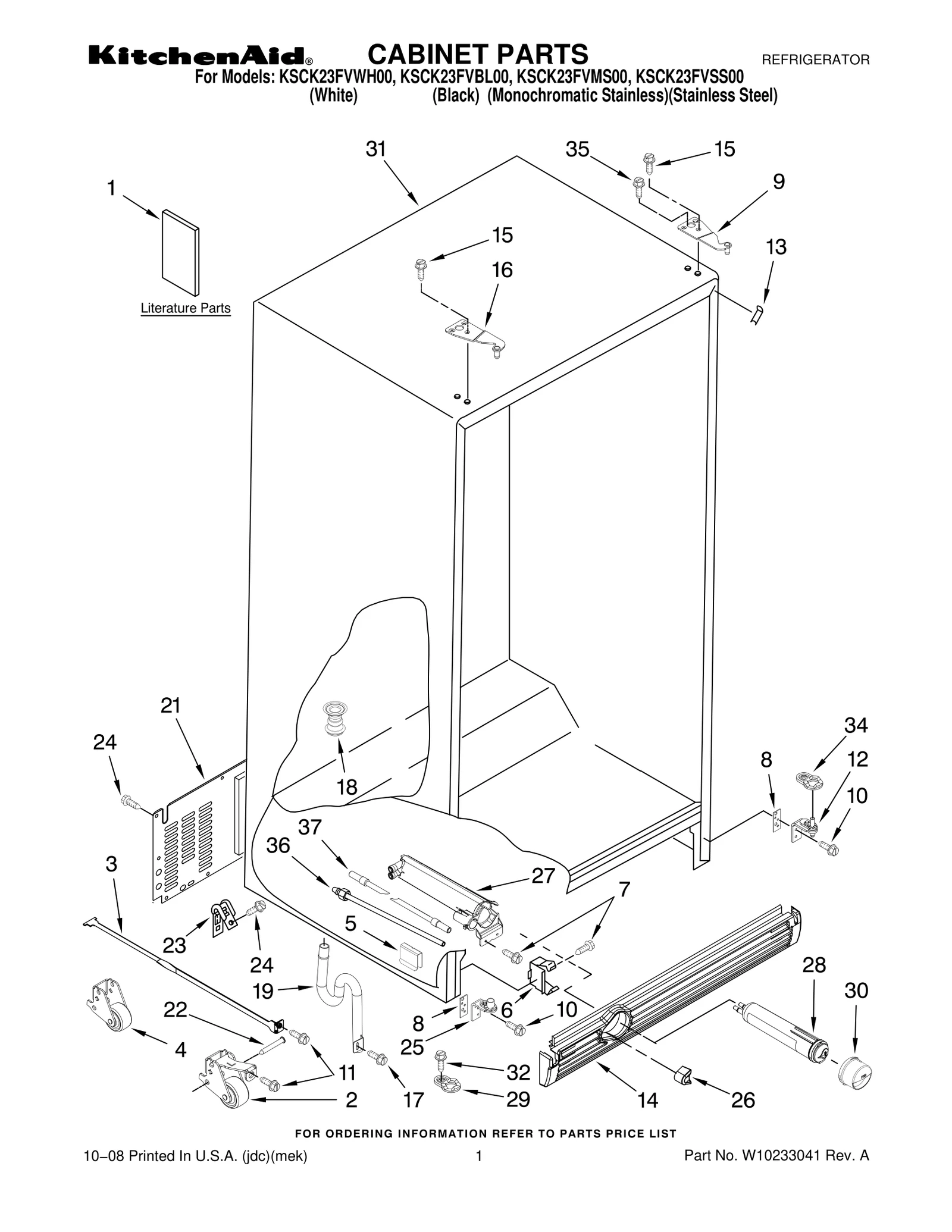 CABINET PARTS
