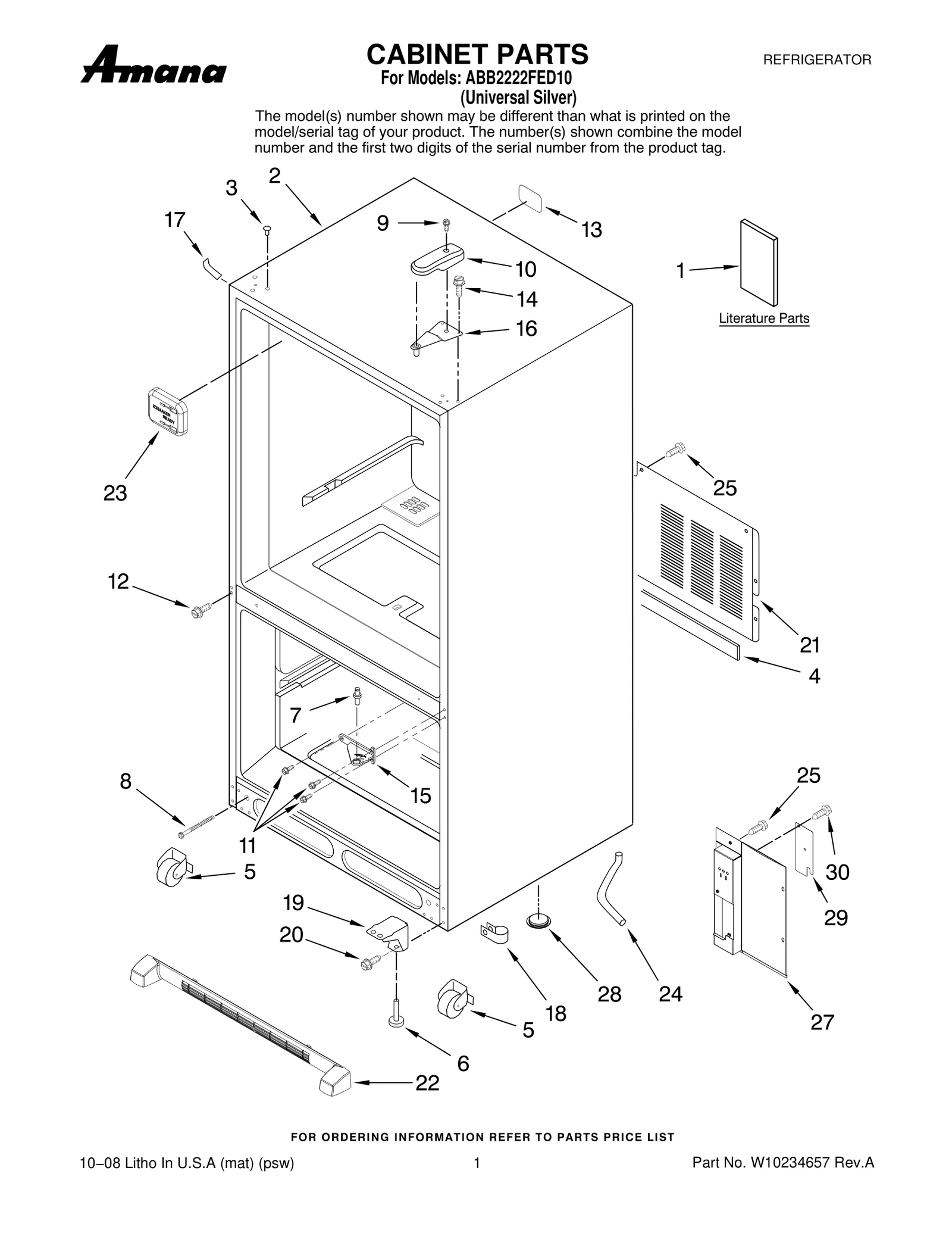 CABINET PARTS