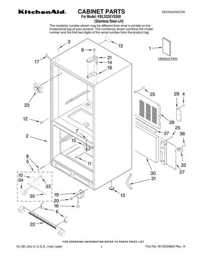 CABINET PARTS