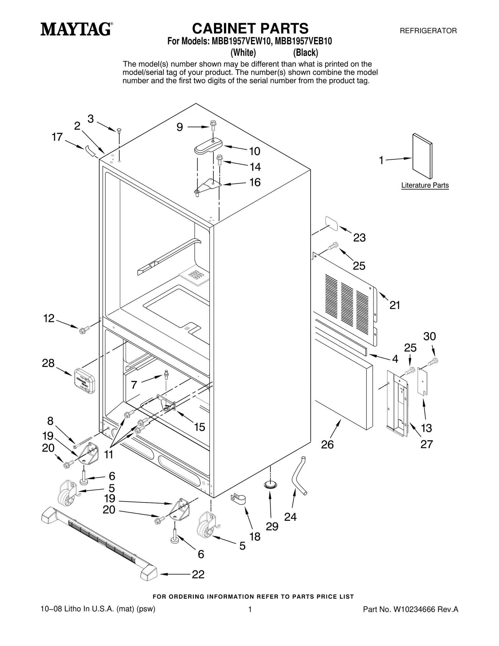 CABINET PARTS