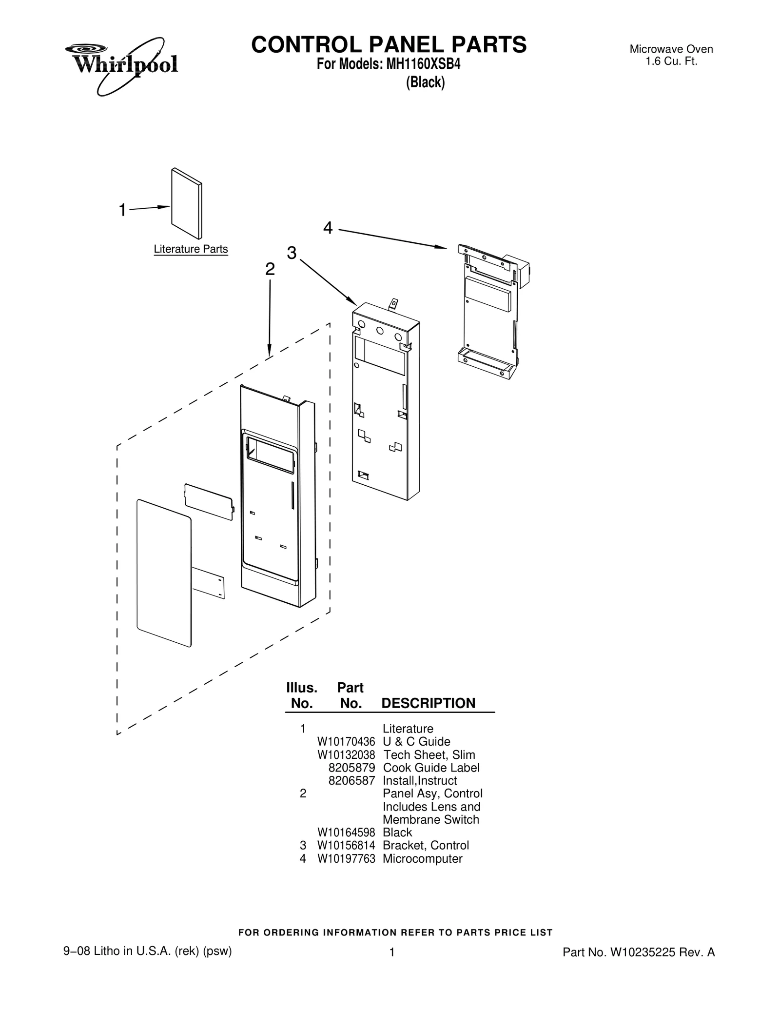 CONTROL PANEL PARTS
