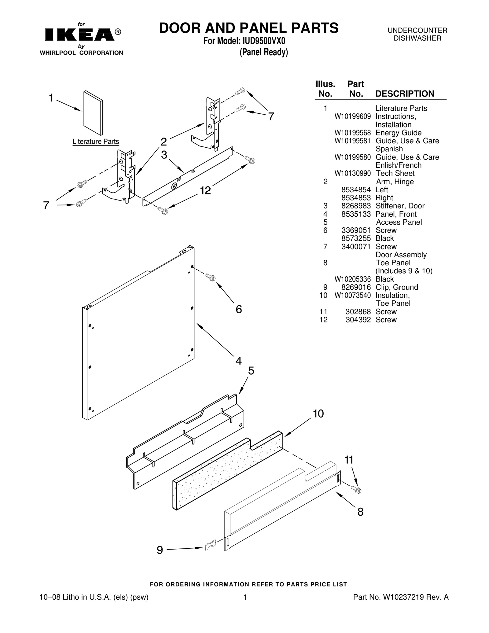 DOOR AND PANEL PARTS