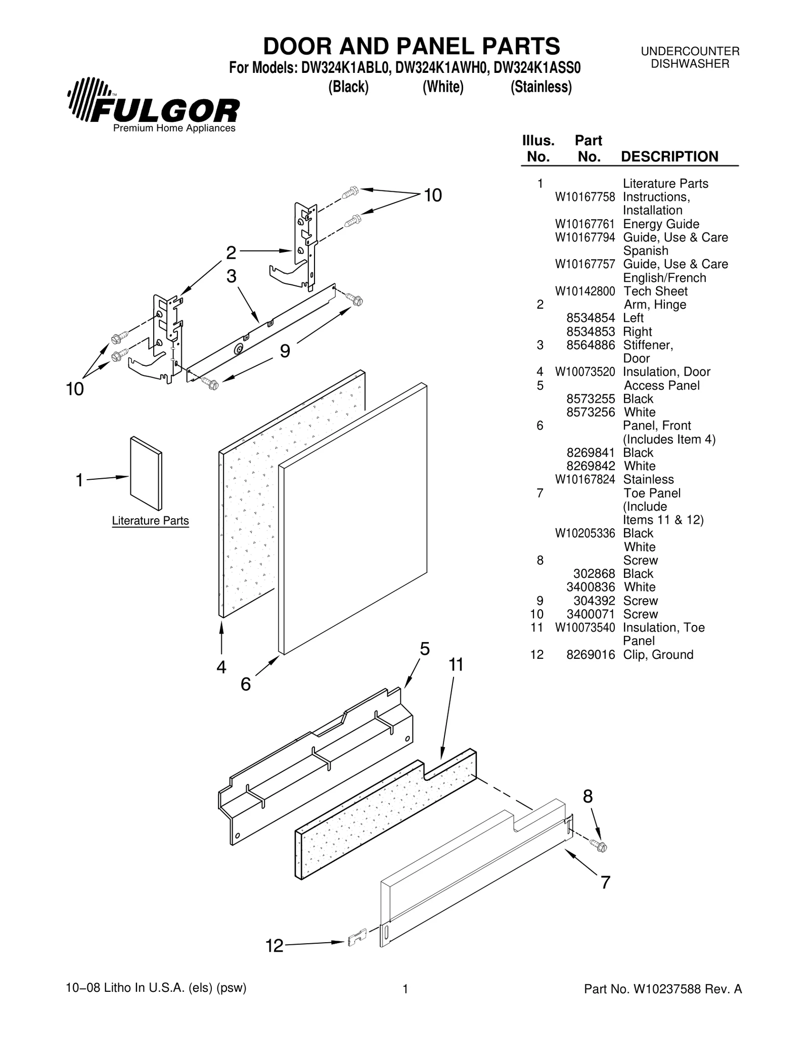 DOOR AND PANEL PARTS
