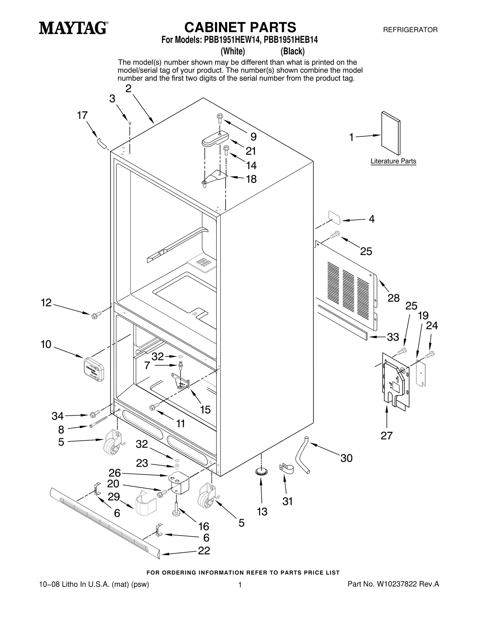 CABINET PARTS