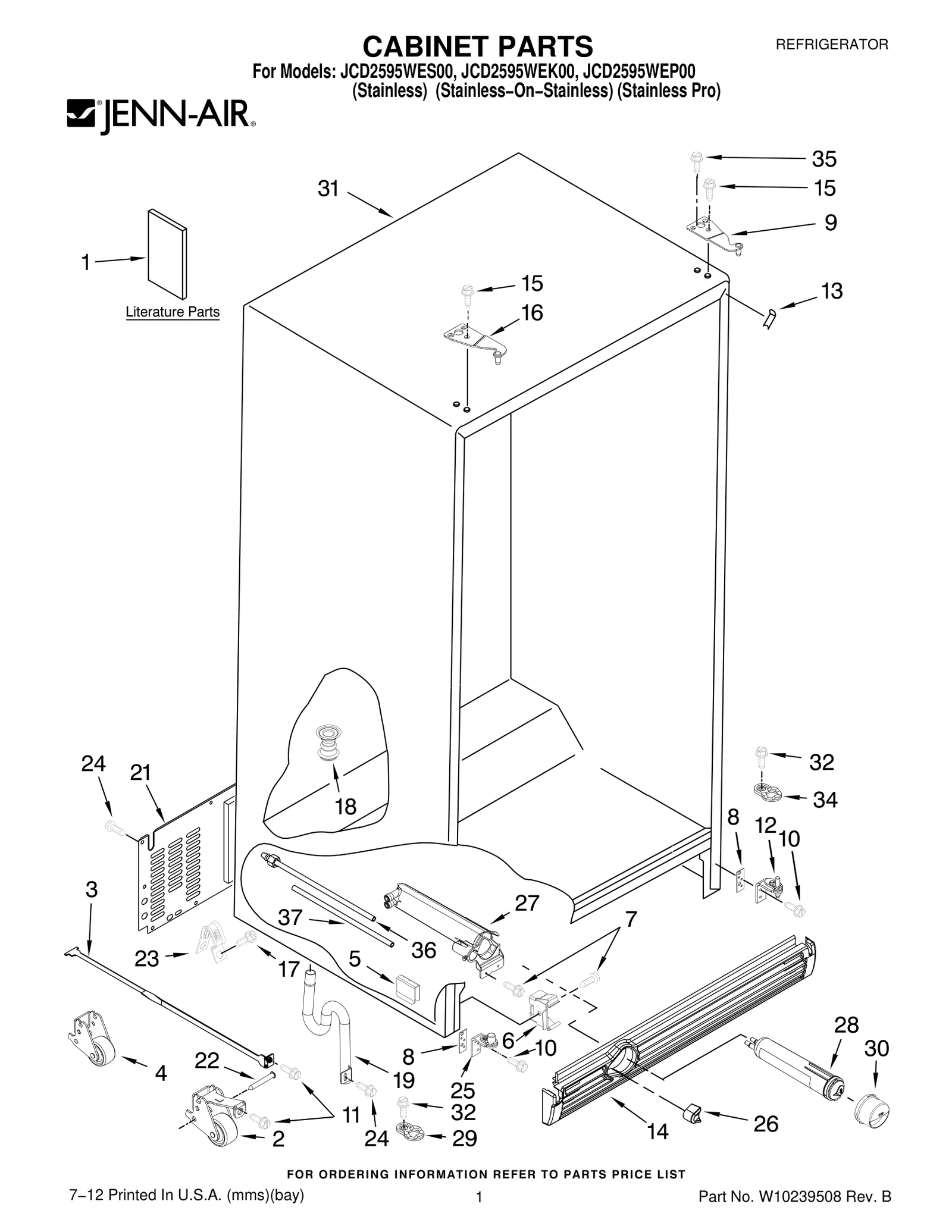 CABINET PARTS