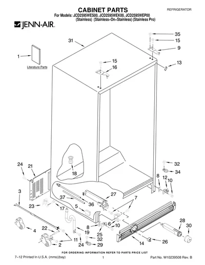 CABINET PARTS