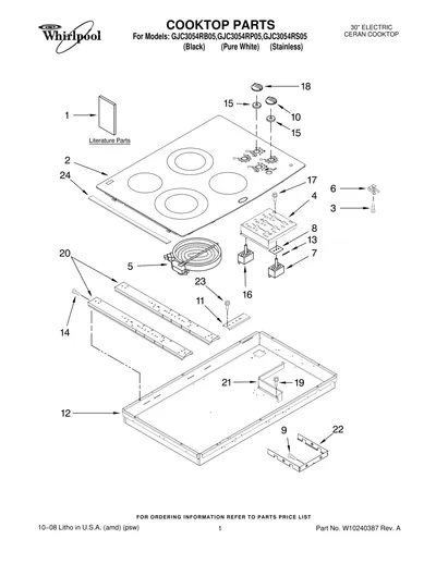 COOKTOP PARTS