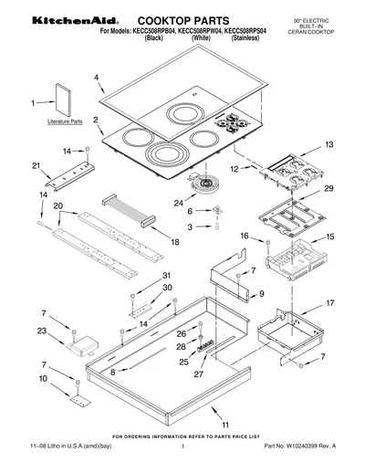 COOKTOP PARTS