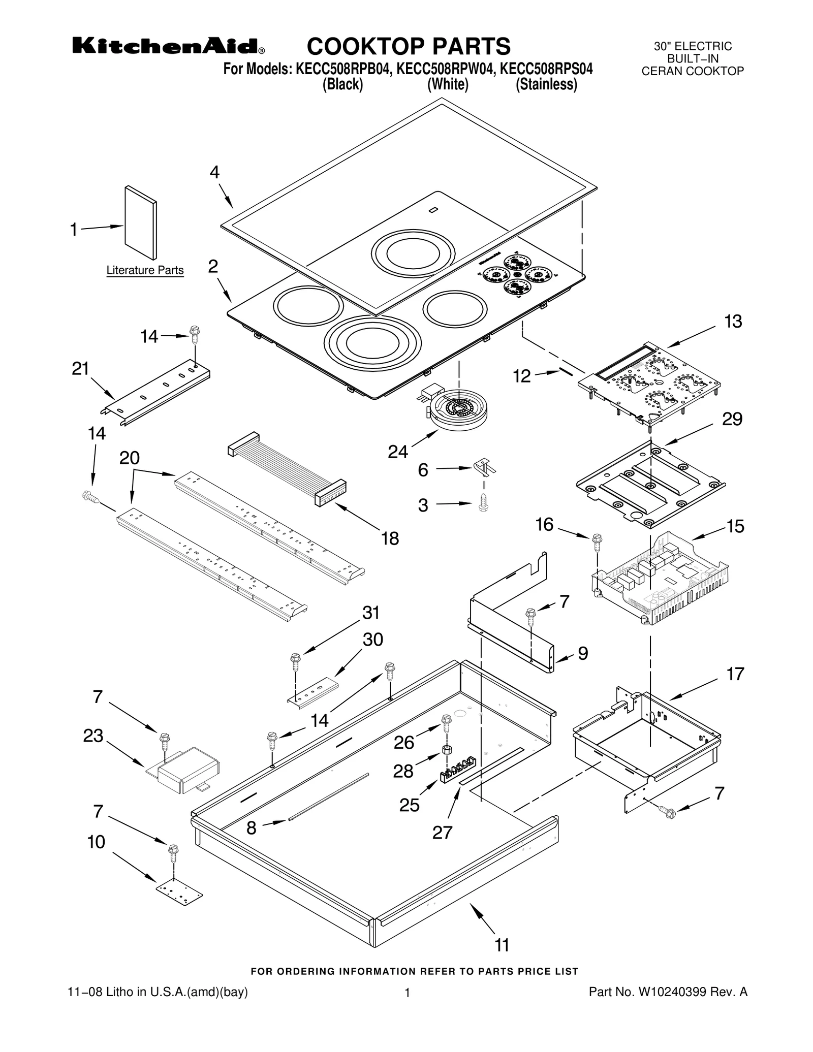 COOKTOP PARTS