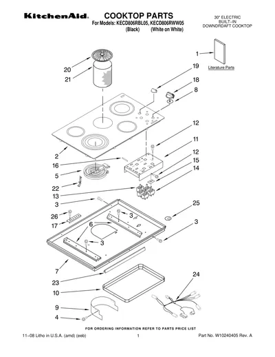 COOKTOP PARTS