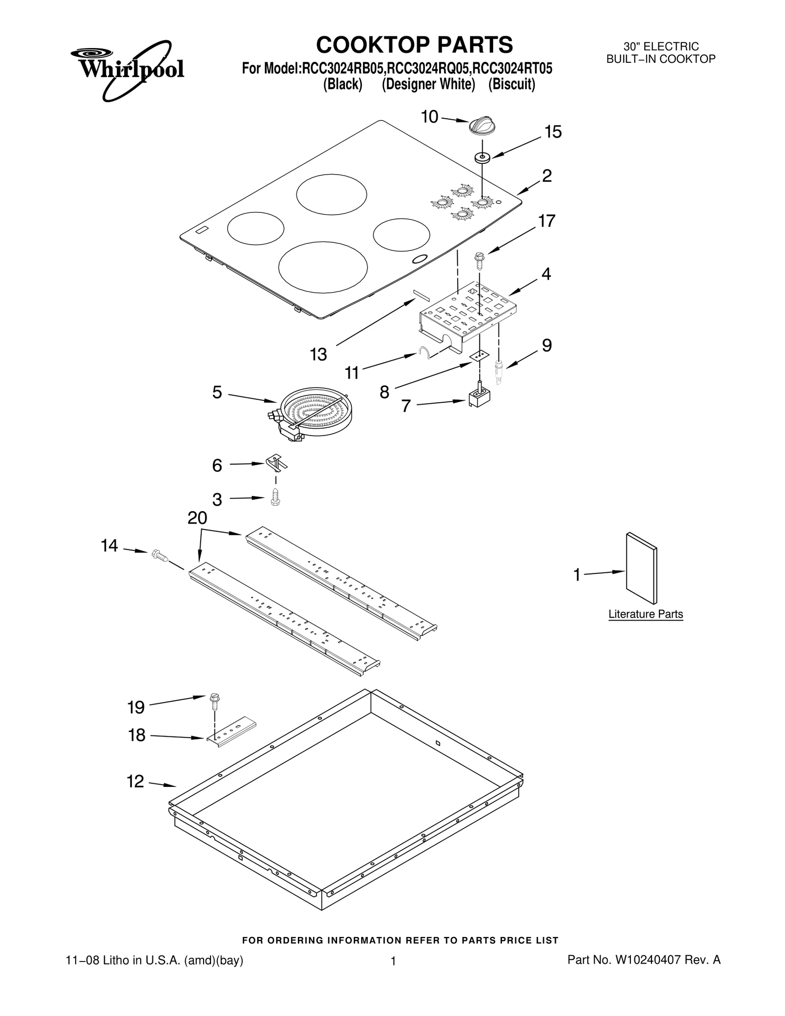 COOKTOP PARTS