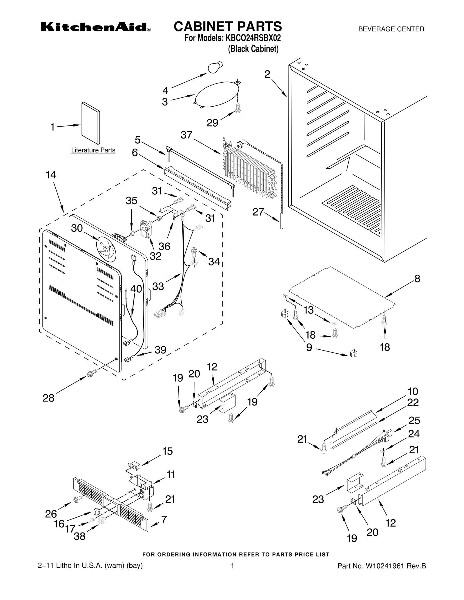 CABINET PARTS