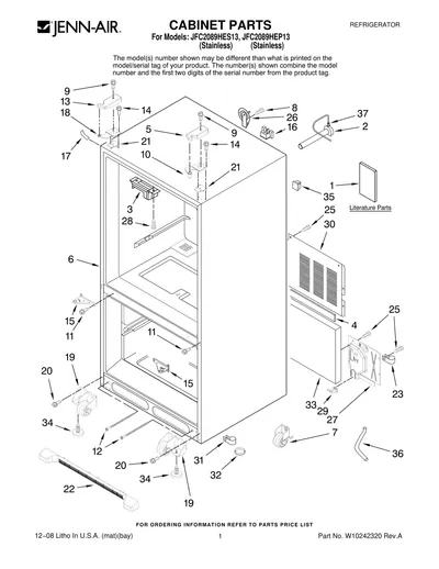 CABINET PARTS