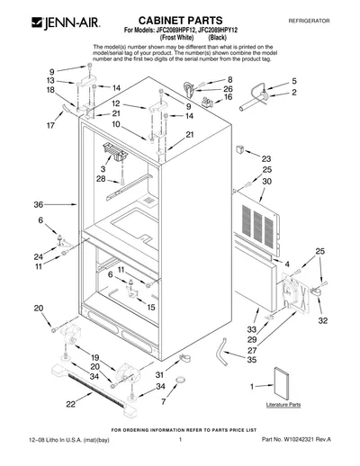 CABINET PARTS