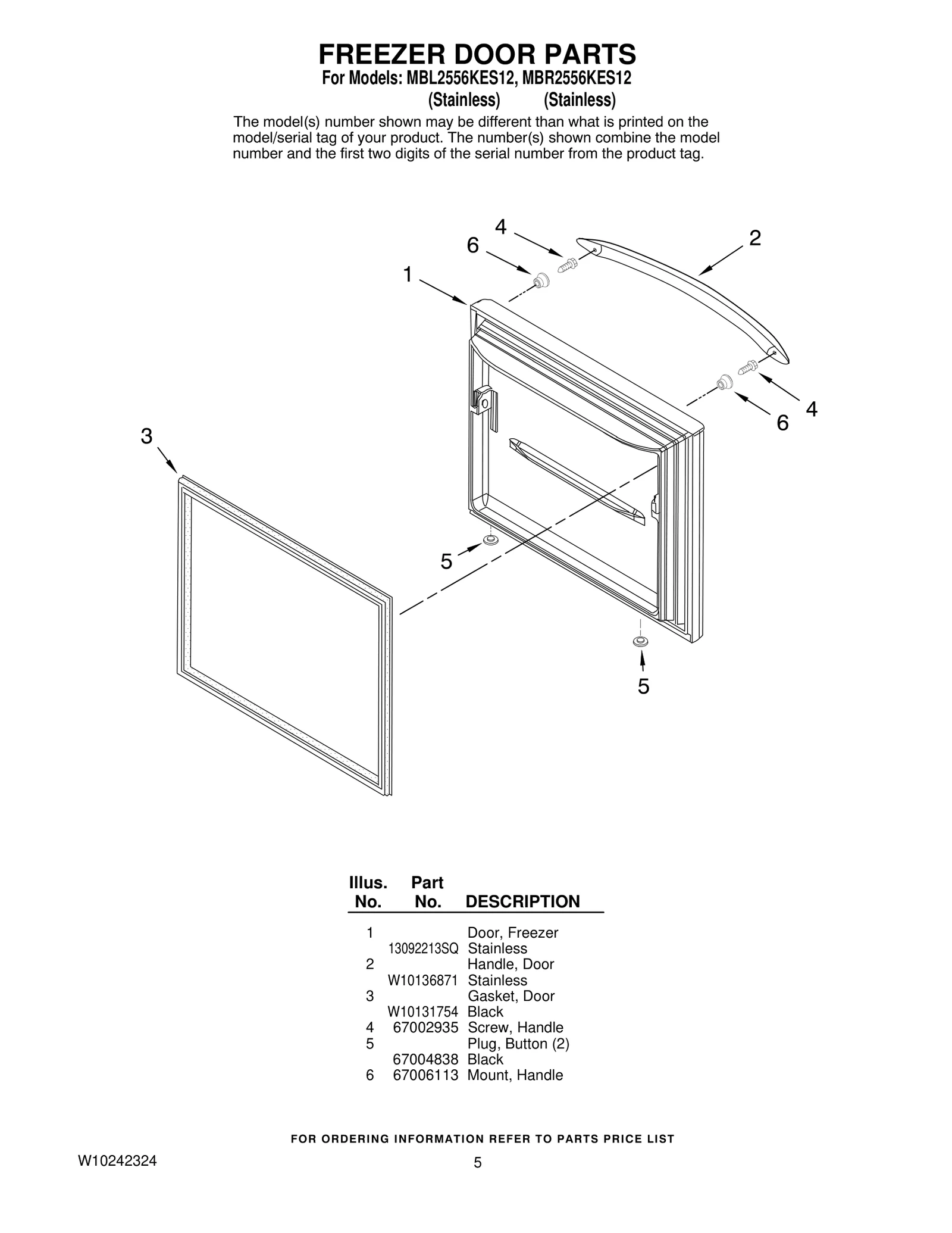 Door FIP Stainless Steel