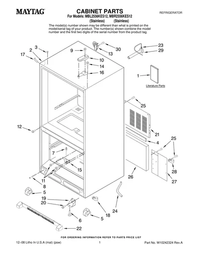 CABINET PARTS