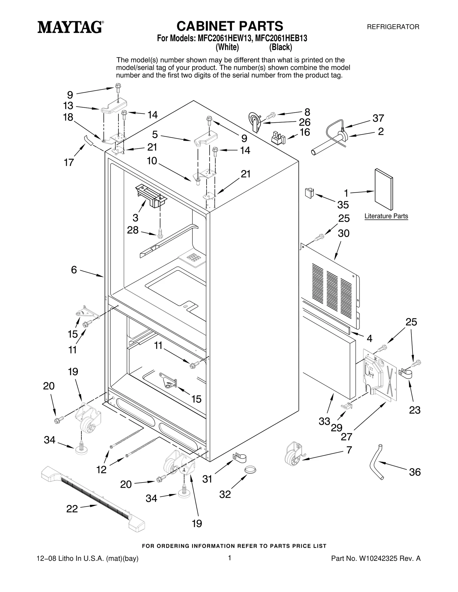 CABINET PARTS