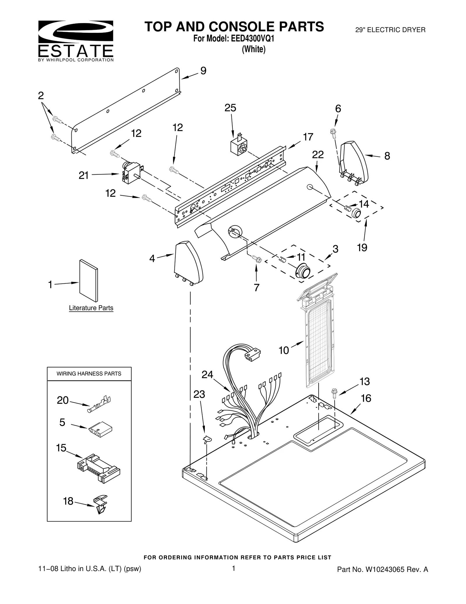 TOP AND CONSOLE PARTS