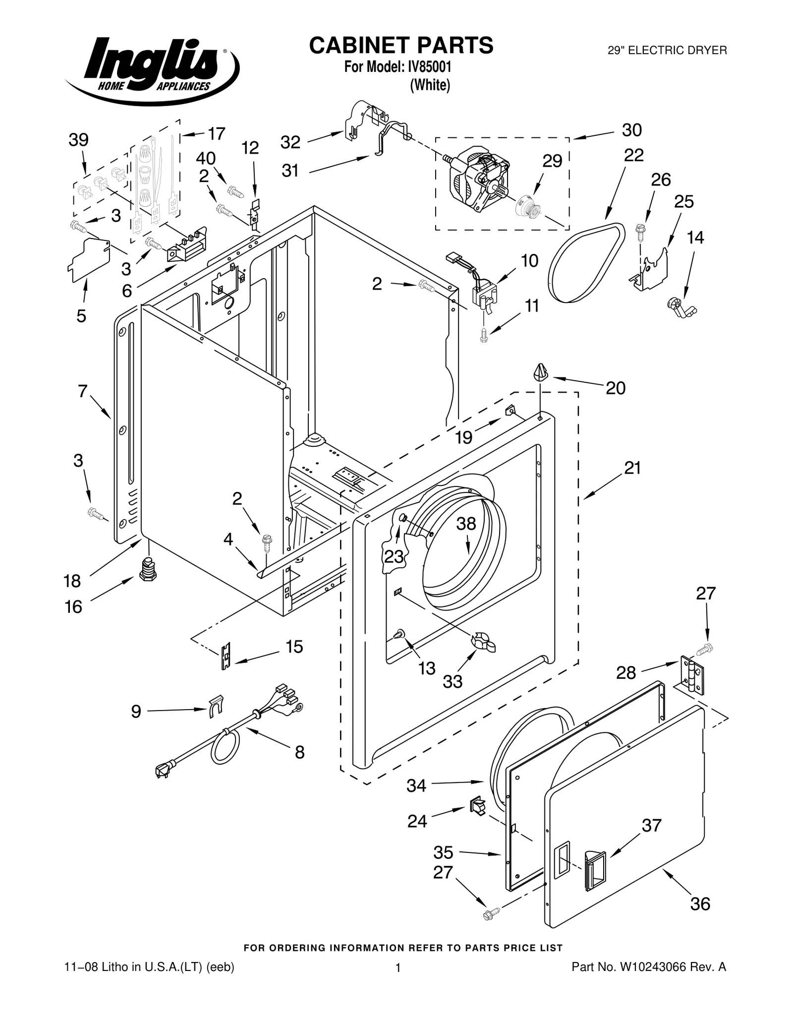 CABINET PARTS