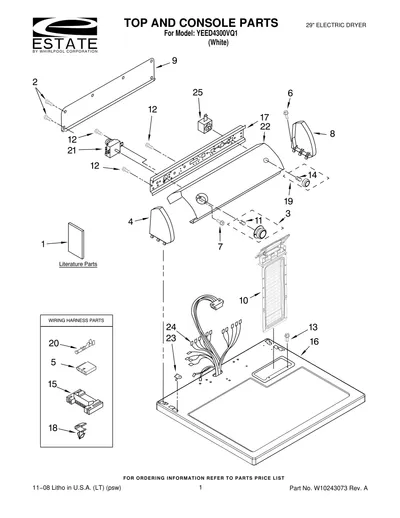 TOP AND CONSOLE PARTS