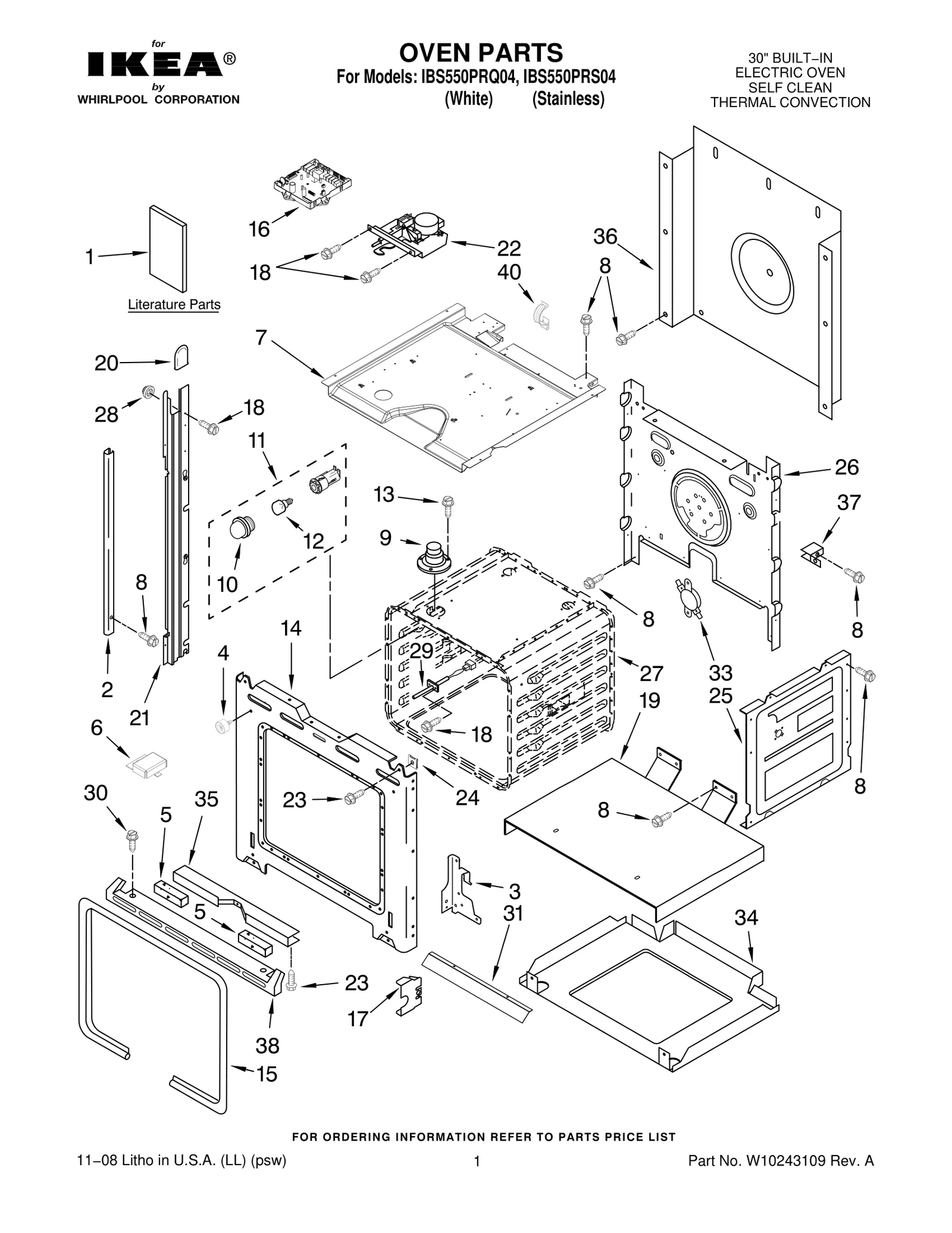 OVEN PARTS