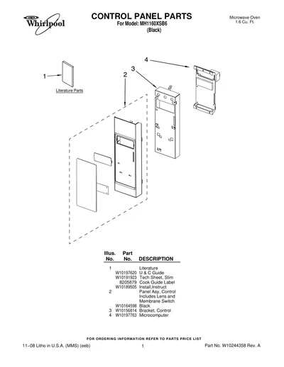 CONTROL PANEL PARTS