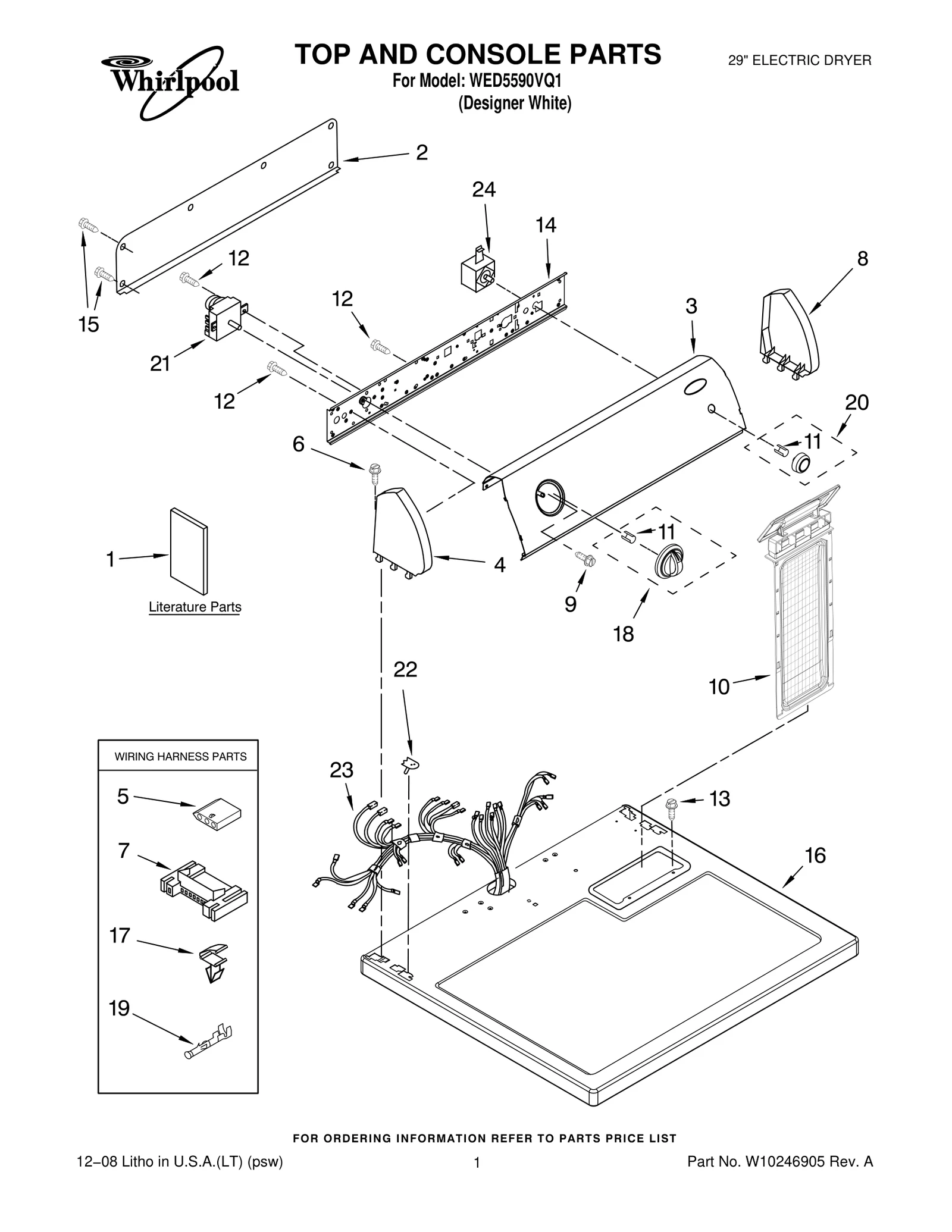 TOP AND CONSOLE PARTS