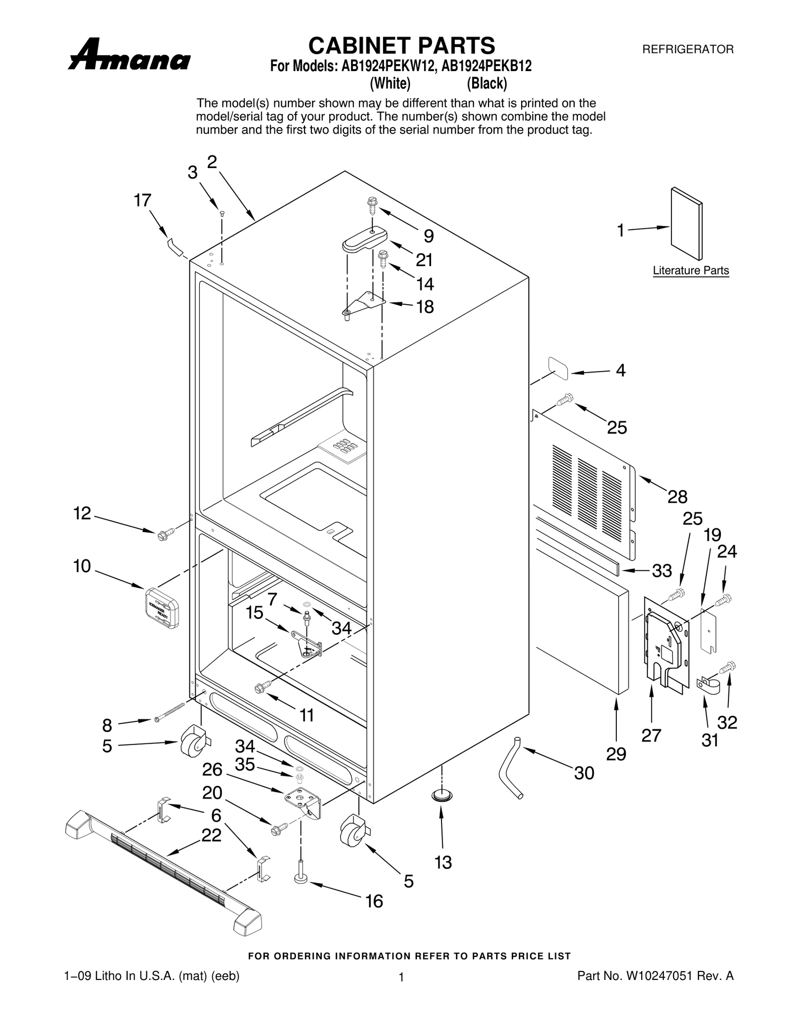 CABINET PARTS