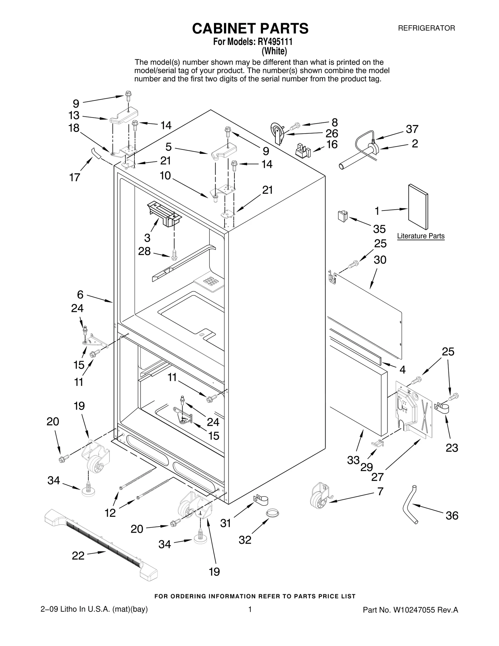 CABINET PARTS