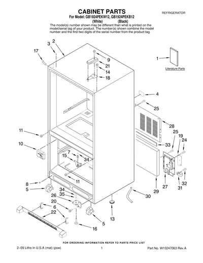 CABINET PARTS