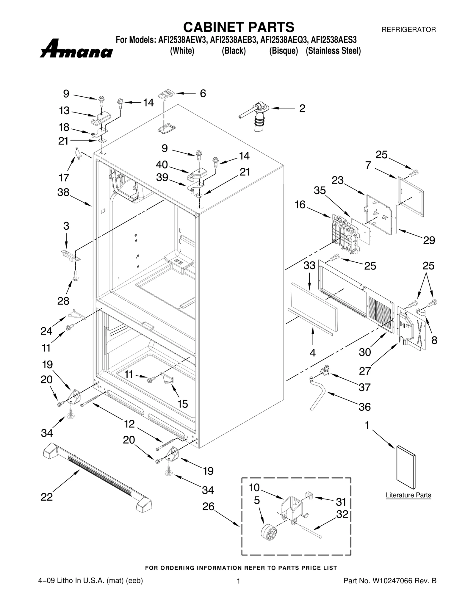 CABINET PARTS