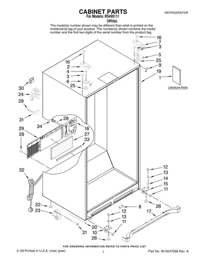 CABINET PARTS