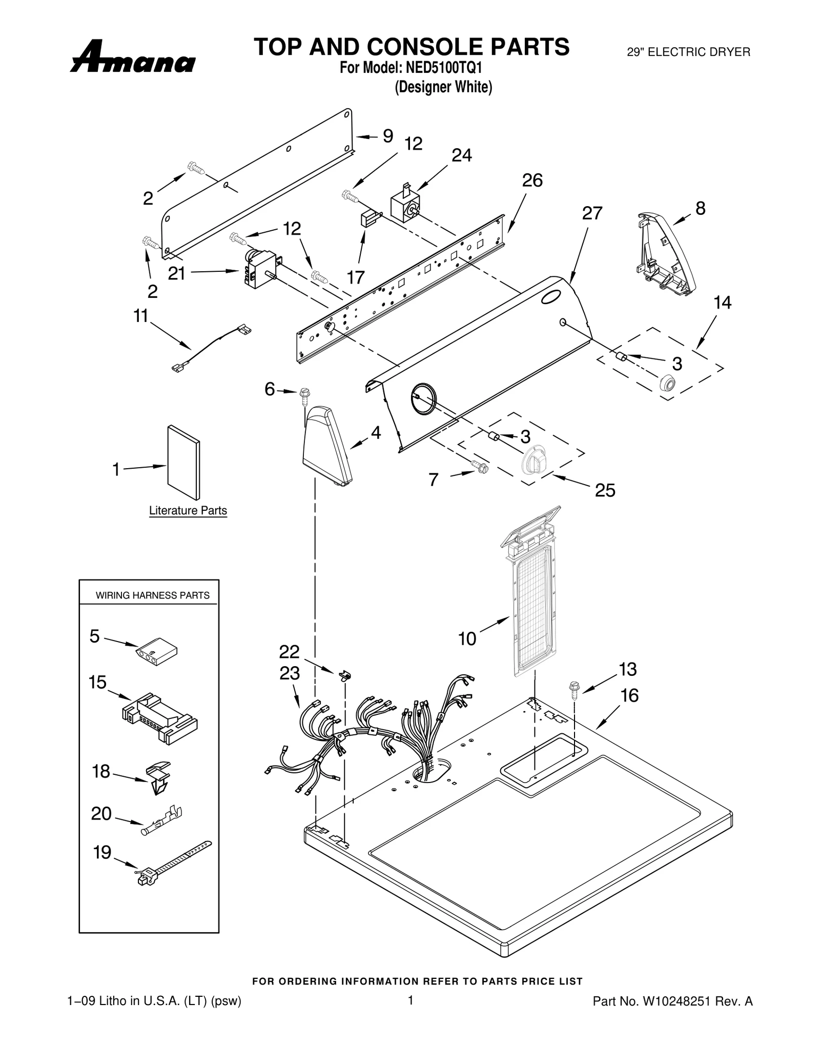 TOP AND CONSOLE PARTS