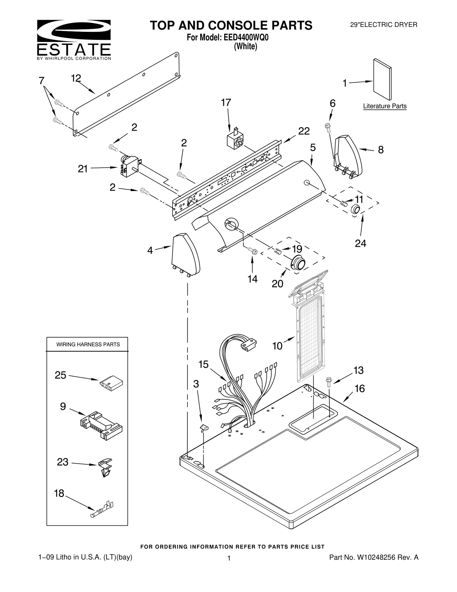 TOP AND CONSOLE PARTS