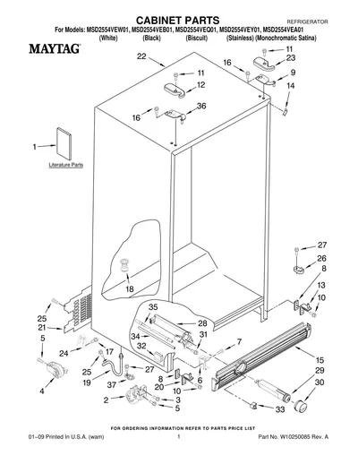 CABINET PARTS