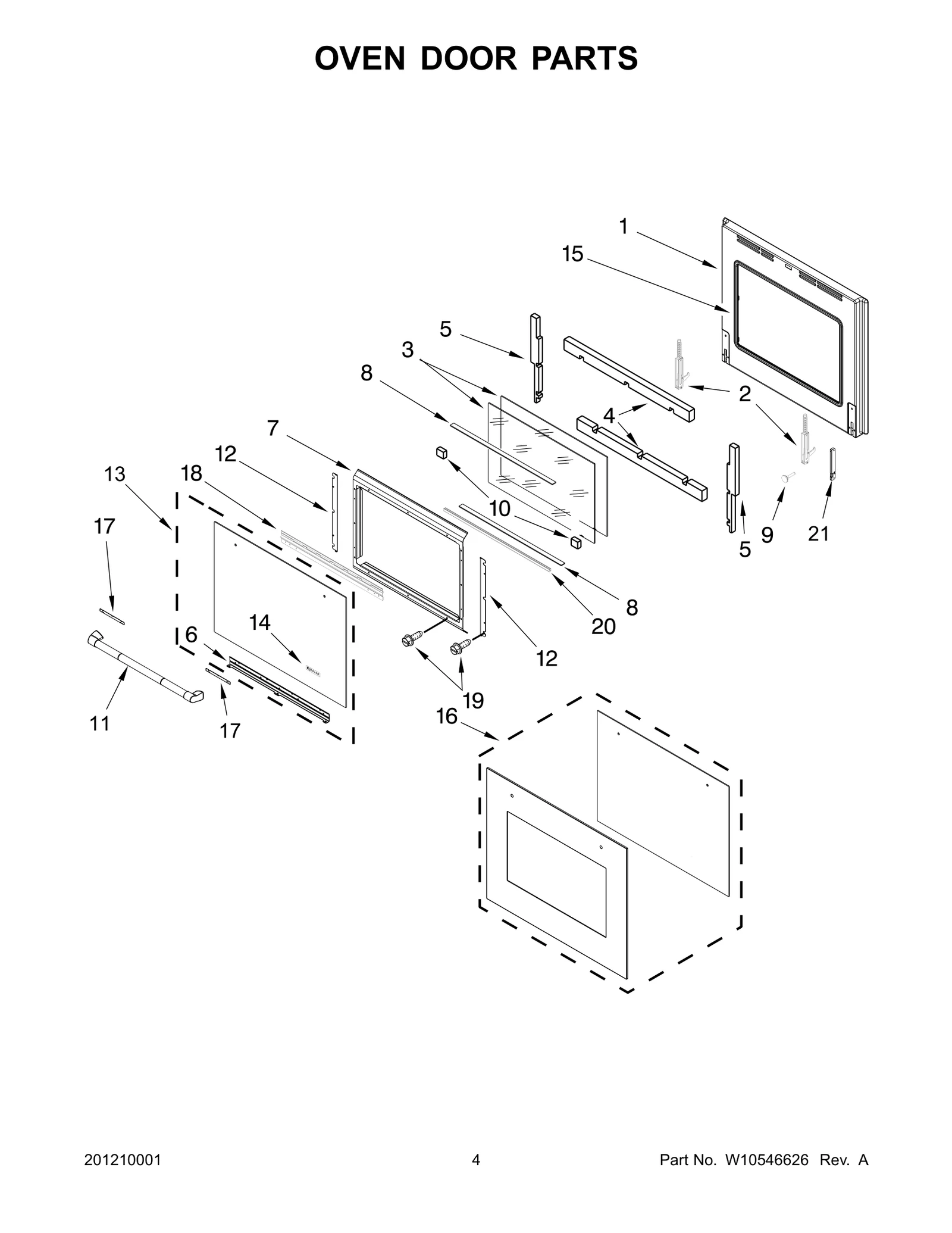 Outer Door Glass