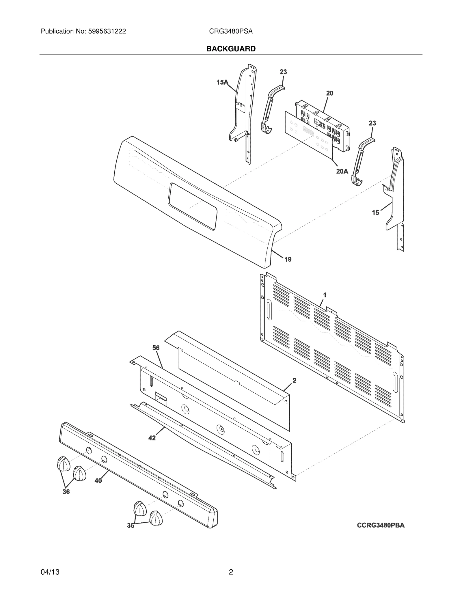 Backguard Panel