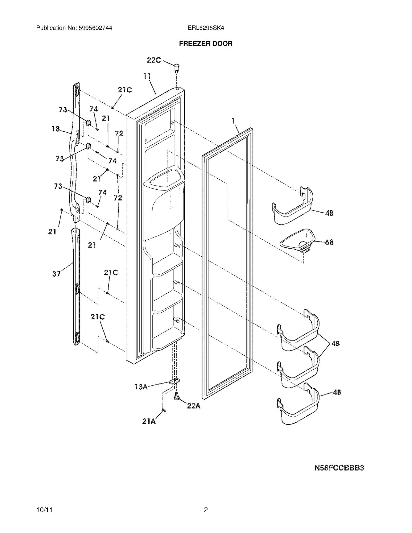 FREEZER DOOR