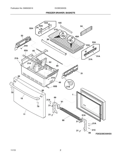 FREEZER DRAWER/BASKETS