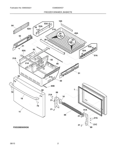 FREEZER DRAWER, BASKETS