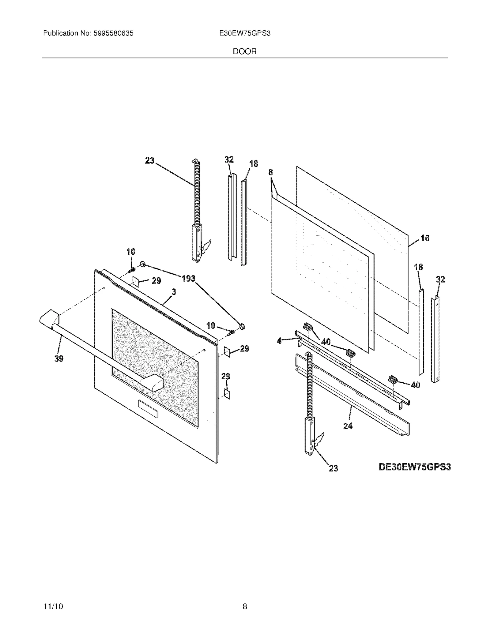Door Front Assembly