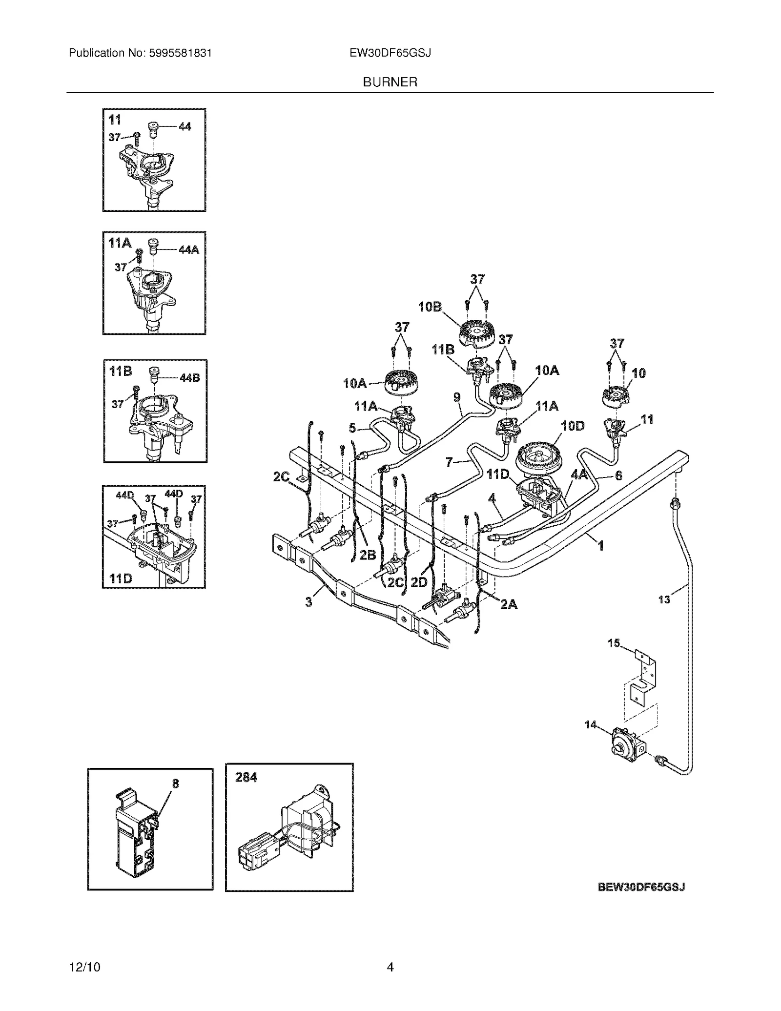 Valve,Top Burner,18K