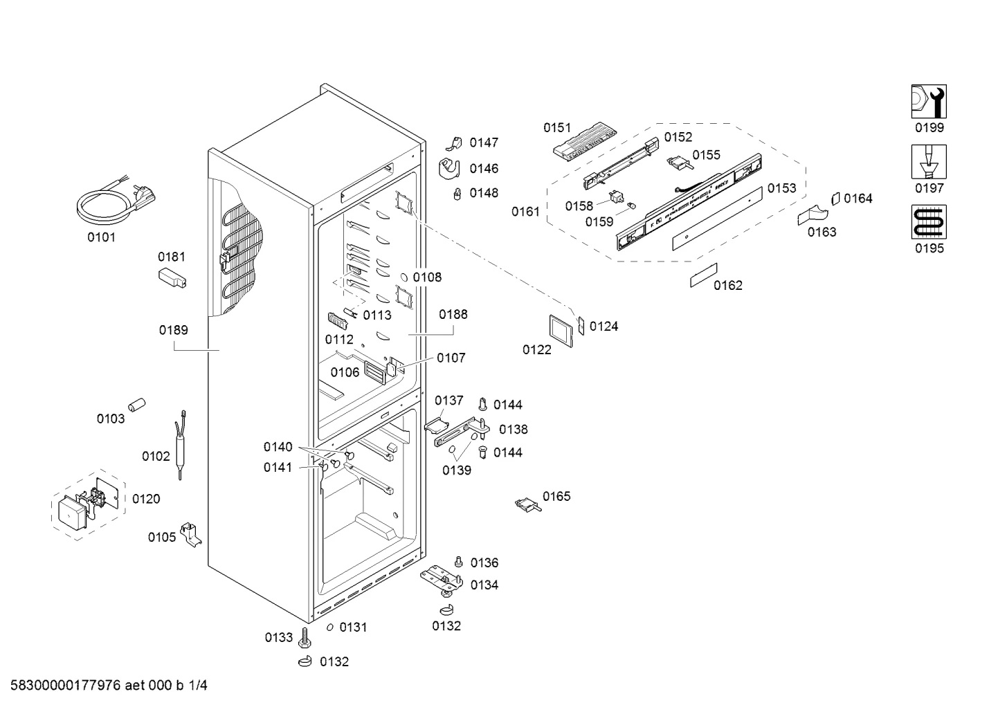 Door & Housing, Hinges (0101-0199)