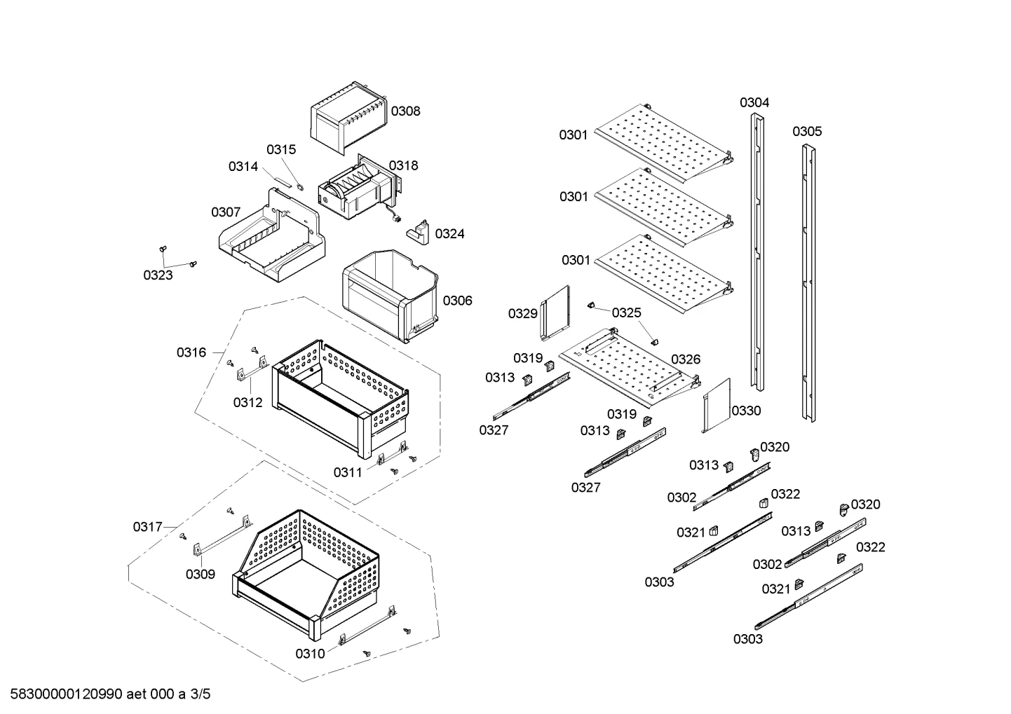 Shelf Freezer 24" IM