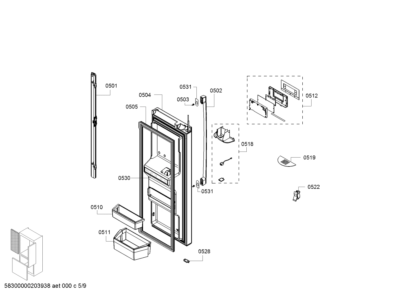 Door, Refrigerator LH